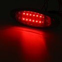 10Pcs Red 24V LED Side Marker Light Flash Strobe Emergency Warning Lamp For Boat Car Truck Trailer