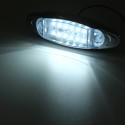 10Pcs White 24V LED Side Marker Light Flash Strobe Emergency Warning Lamp For Boat Car Truck Trailer