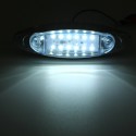 10Pcs White 24V LED Side Marker Light Flash Strobe Emergency Warning Lamp For Boat Car Truck Trailer