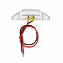 10Pcs White 3LED 24V Side Marker Indicator Light Clearance Lamp Truck Trailer Lorry Van