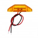 10Pcs Yellow 3LED 24V Side Marker Indicator Light Clearance Lamp Truck Trailer Lorry Van