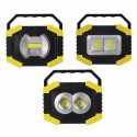 10W 20000LM Camping Outdoor COB LED Work Light Solar Power Bank Emergency Work Light