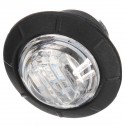 10pcs Mini 12/24V Blue Round LED Button Side Marker Lights Lamps Trailer