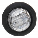 10pcs Mini 12/24V Green Round LED Button Side Marker Lights Lamps Trailer