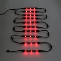 10pcs Wireless RGB IR/RF Multi-Color LED Light Strips Remote Control Neon Atmosphere Lamp