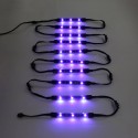 10pcs Wireless RGB IR/RF Multi-Color LED Light Strips Remote Control Neon Atmosphere Lamp