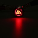 12V 19mm 5 Pin Silver Fire Lasers Metal Push Button Switch LED Light Momentary