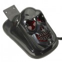 12V 20W Motorcycle Quad ATV Rear Black Brake Tail Light