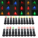 12V 24V 36V 8mm LED Metal Indicator Warning Signal Dash Light Lamp Car Truck Symbol