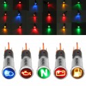 12V 24V 36V Metal 8mm LED Dash Panel Warning Light Bulb Indicator Lamp Car Boat Van