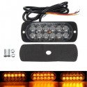 12V-24V 36W 12 LED Recovery Strobe Grill Breakdown Flashing Light Warning Lamp Indicator Lamp