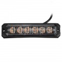 12V-24V 6 LED Aluminum Amber Waterproof IP67 Flash Light Side Strobe Warning Lamp For Car Truck Motorcycle