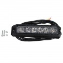 12V-24V 6 LED Aluminum Amber Waterproof IP67 Flash Light Side Strobe Warning Lamp For Car Truck Motorcycle