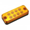 12V 24V Traffic Light Grille LED Warning Light Truck Trailers Amber Color Lamp