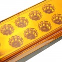 12V 24V Traffic Light Grille LED Warning Light Truck Trailers Amber Color Lamp