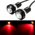 12V 3W 18mm Car Motorcycle LED Eagle Eye Plate License Running DRL Tail Light Lamp