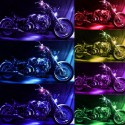 12V 50W Multi-Color Wireless Remote Control Motorcycle Lamp RGB Flexible Strips Ground Effect Light