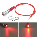 12V 6mm Waterproof LED Panel Dash Panel Warning Signal Indicator Light For Car Boat