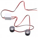 12V-80V Motorcycle LED Round Burst Flash Strobe Car Eagle Eye Lights Red Blue White