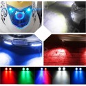 12V-80V Motorcycle LED Round Burst Flash Strobe Car Eagle Eye Lights Red Blue White