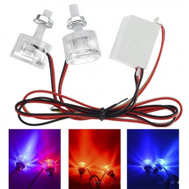 12V-80V Screw Light Strobe Flashing LED Brake Light Decorative Tail Light For Electric Car Motorcycle