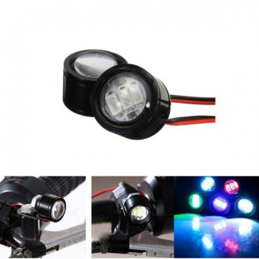 12V DC 6W Waterproof LED Light Motorcycle Scooter Bicycle Rear View Mirror Lamp Handlebar