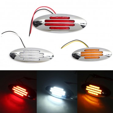 12V LED Car Truck Trailer Side Marker Signal Tail Light Red/Amber/White Universal