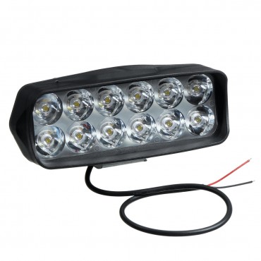 12V LED Headlights Modified External Spotlight 12 Lamp Beads ABS Shell For Electric Vehicle Motorcycle
