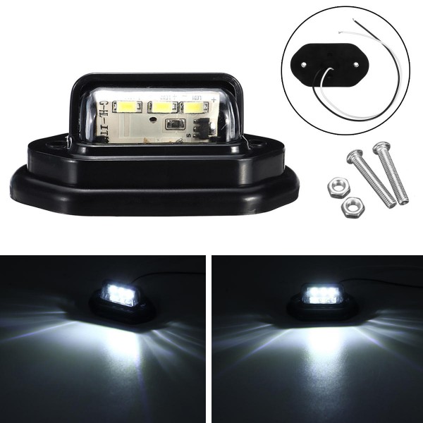 12V LED License Plate Lights Interior Step Lamp For Car Truck Trailer Pickups RV