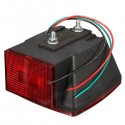 12V LED Square Trailer Tail Lights Truck Brake Stop Lamp Stud Mount Universal