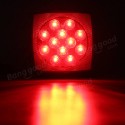 12V LED Square Trailer Tail Lights Truck Brake Stop Lamp Stud Mount Universal