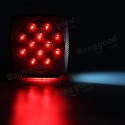 12V LED Square Trailer Tail Lights Truck Brake Stop Lamp Stud Mount Universal