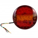 12V Led Tail Light Hamburger Rear Lamp Stop Indicator Brake 4 Function