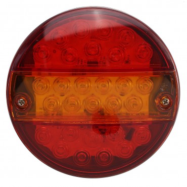 12V Led Tail Light Hamburger Rear Lamp Stop Indicator Brake 4 Function