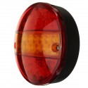 12V Led Tail Light Hamburger Rear Lamp Stop Indicator Brake 4 Function