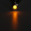 12V Metal 8mm LED Panel Dash Lamp Warning Light Indicator Waterproof
