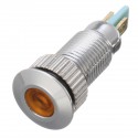 12V Metal 8mm LED Panel Dash Lamp Warning Light Indicator Waterproof