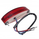 12V Motorcycle 28 LED Rear Brake Tail License Plate Light Red Lamp Universal