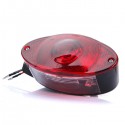 12V Motorcycle Cat Eye Rear Brake Stop Tail Light Red For Harley Chopper