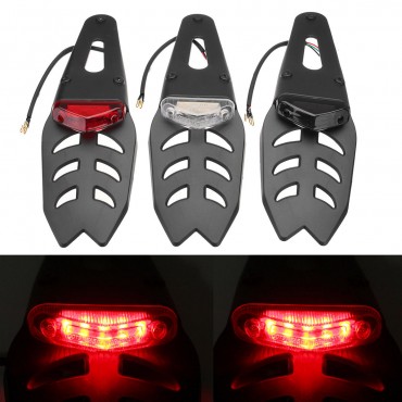 12V Motorcycle Fender LED Brake Stop Rear Tail Turn Light Enduro Dirt Bike Lamp