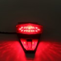 12V Motorcycle Integrated LED Rear Fender Driving Brake Stop Motorcross Tail Light Red