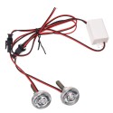 12V Motorcycle LED License Plate Light Brake Strobe Flash Tail Decoration Flashlight