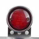 12V Motorcycle License Plate With Tail Light Rear Brake LED Turn Signal Lights Stop Lamp Universal Stainless Steel
