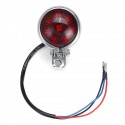 12V Motorcycle Smoke Rear Brake Stop Red Tail Light For Harley Chopper Cafe Racer