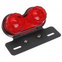 12V Motorcycle Tail Light LED Brake Rear Light Indicator Number Plate Lamp Red