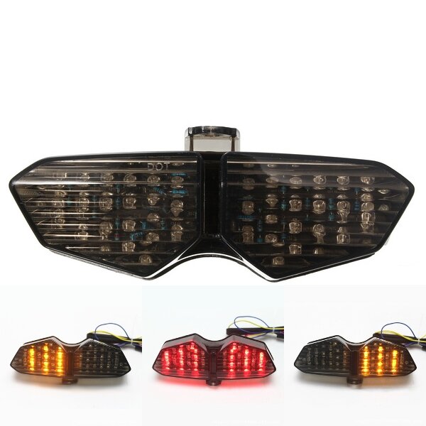 12V Smoke LED Tail Signal Light For 03 04 05 Yamaha YZF R6 R6S