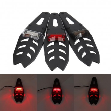 12V Tail Light Rear Fender LED Brake Stop Lamp For Dirt Bike Motocross Motorcycle