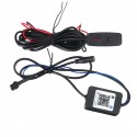 16PCS RGB bluetooth Car Motorcycle LED Light Accent Glow Neon Strip APP Control Kits