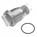 19mm 2 Position 12V Waterproof Stainless Steel Latching Metal Selector Switch