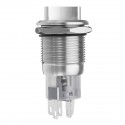 19mm 2 Position 12V Waterproof Stainless Steel Latching Metal Selector Switch